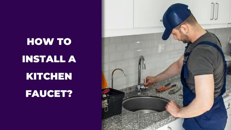 how to install a kitchen faucet